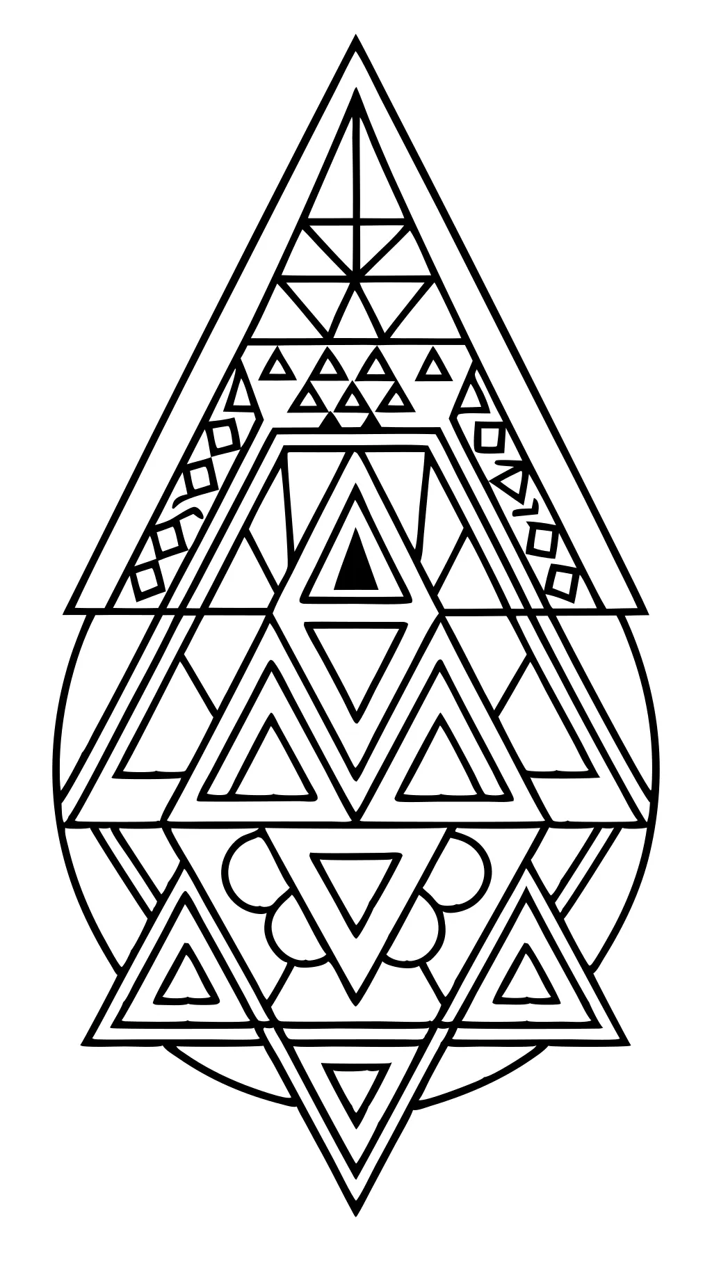 coloring pages of triangles